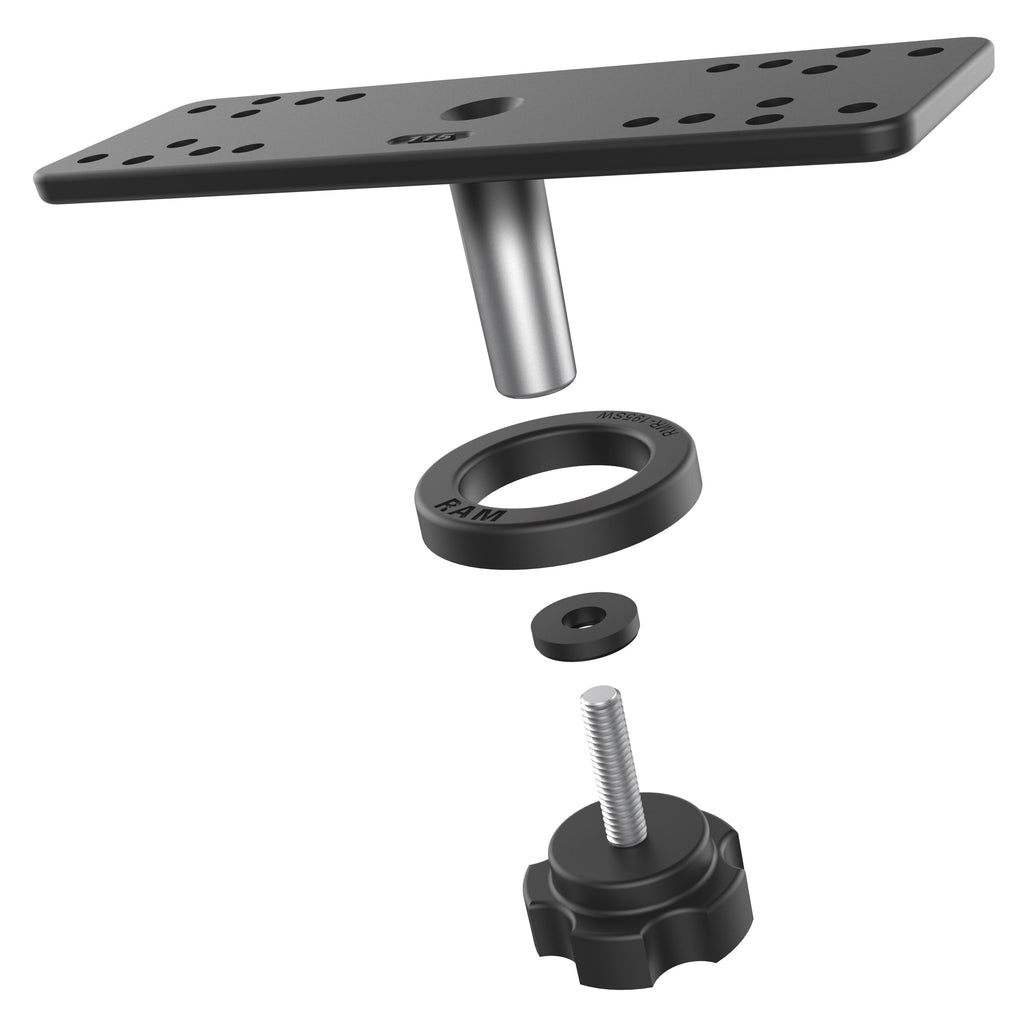 RAM-111BTU:RAM-111BTU_1:RAM® Rectangular Plate Adapter for Swing Arm Mounts