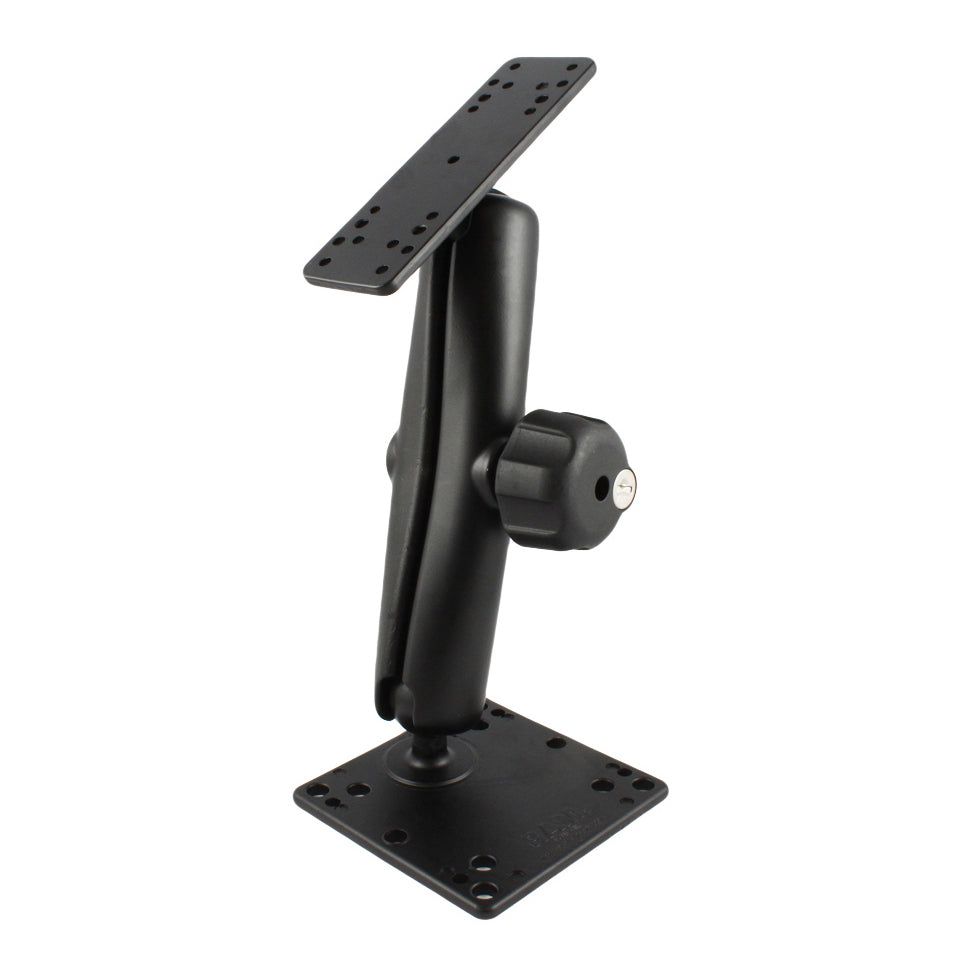 RAM-111LU-D-246:RAM-111LU-D-246_1:RAM® Locking Double Ball Mount with 100x100mm VESA Plate - C Size Long