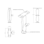 RAM-111U-D:RAM-111U-D_1:RAM® Universal Marine Electronic Mount - C Size Long