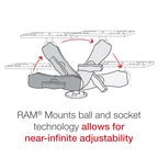 RAM-111U:RAM-111U_1:RAM® Drill-Down Marine Electronic Mount