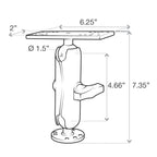 RAM-111U:RAM-111U_1:RAM® Drill-Down Marine Electronic Mount