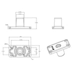 RAM-114-FU:RAM-114-FU_1:RAM ROD® Fishing Rod Holder with Flush Mounting Base