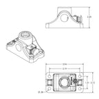 RAM-114BMPU:RAM-114BMPU_1:RAM ROD® Bulkhead/Flat Surface Base