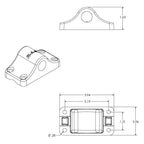 RAM-114BMU:RAM-114BMU_1:RAM ROD® Bulkhead Spline Post Base