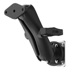 RAM-138-225B2U:RAM-138-225B2U_1:RAM® Dashboard Mount with Backing Plate & Diamond Plate - C Size Medium