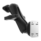 RAM-138-225B2U:RAM-138-225B2U_1:RAM® Dashboard Mount with Backing Plate & Diamond Plate - C Size Medium