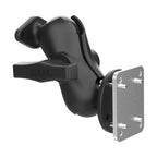 RAM-138-B-225B2U:RAM-138-B-225B2U_1:RAM® Dashboard Mount with Backing Plate & Diamond Plate - C Size Short