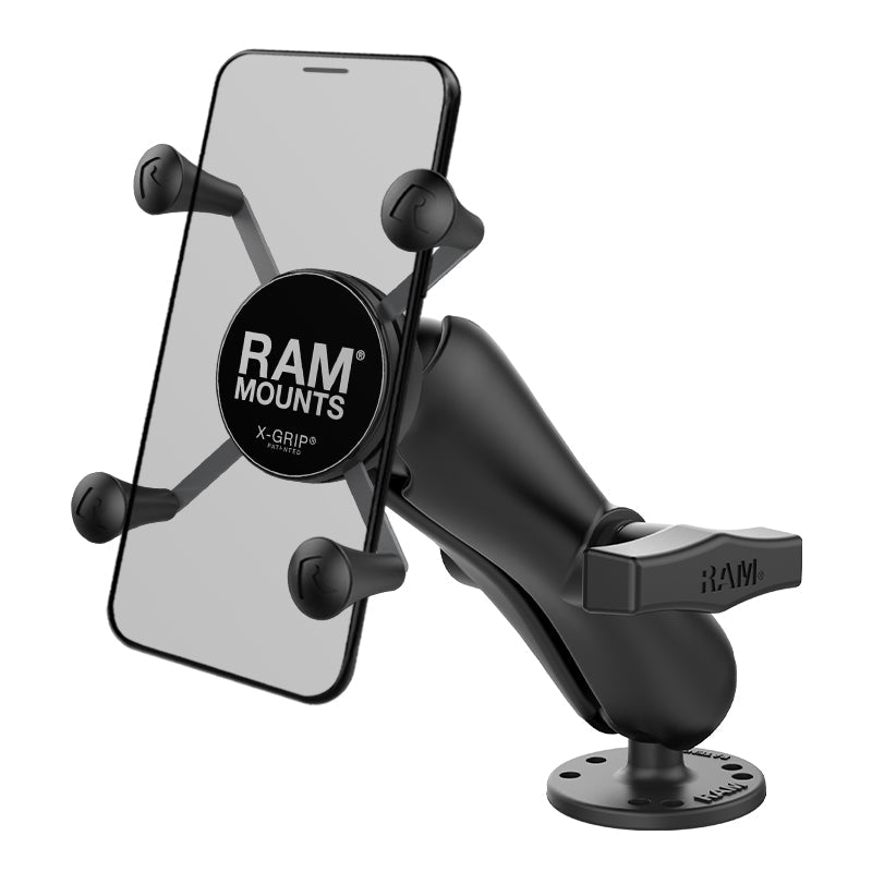 RAM-138-UN7U:RAM-138-UN7U_1:RAM® X-Grip® Phone Holder with Flat Surface Mount