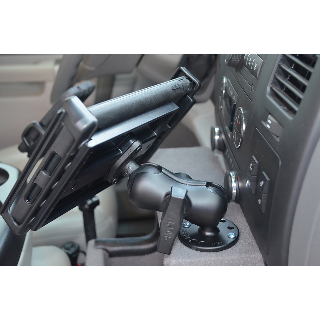 RAM-138U-B:RAM-138U-B_1:RAM® Double Ball Mount with Diamond Plate Adapter - Short