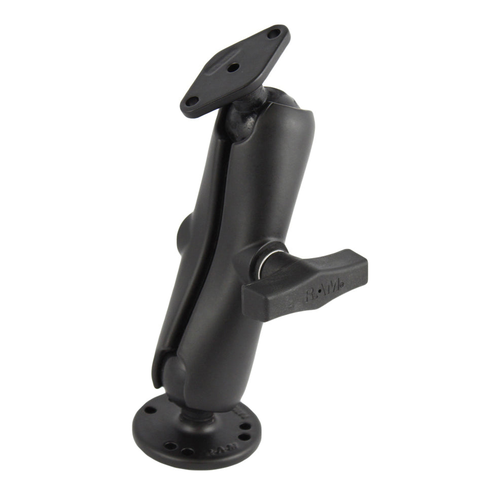 RAM-138U:RAM-138U_1:RAM® Double Ball Mount with Diamond Plate Adapter - Medium