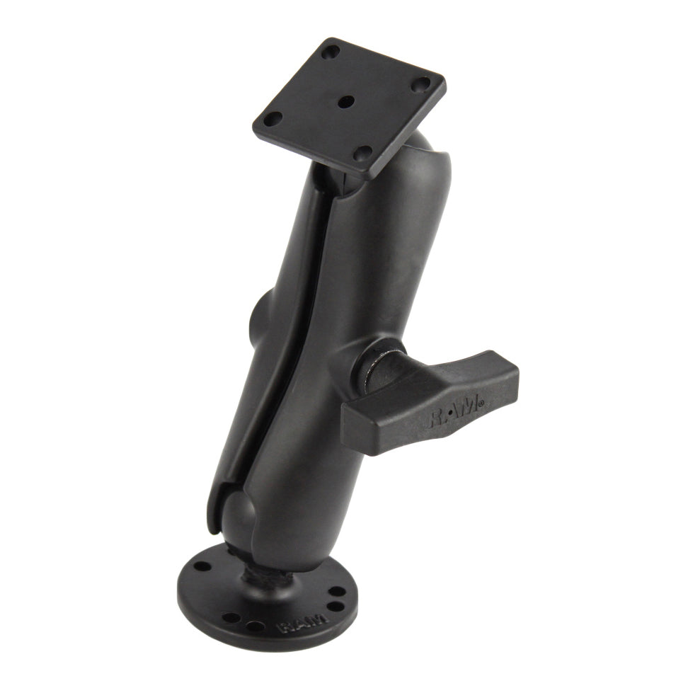 RAM-139U:RAM-139U_1:RAM® Double Ball Mount with Round and Rectangular Plates