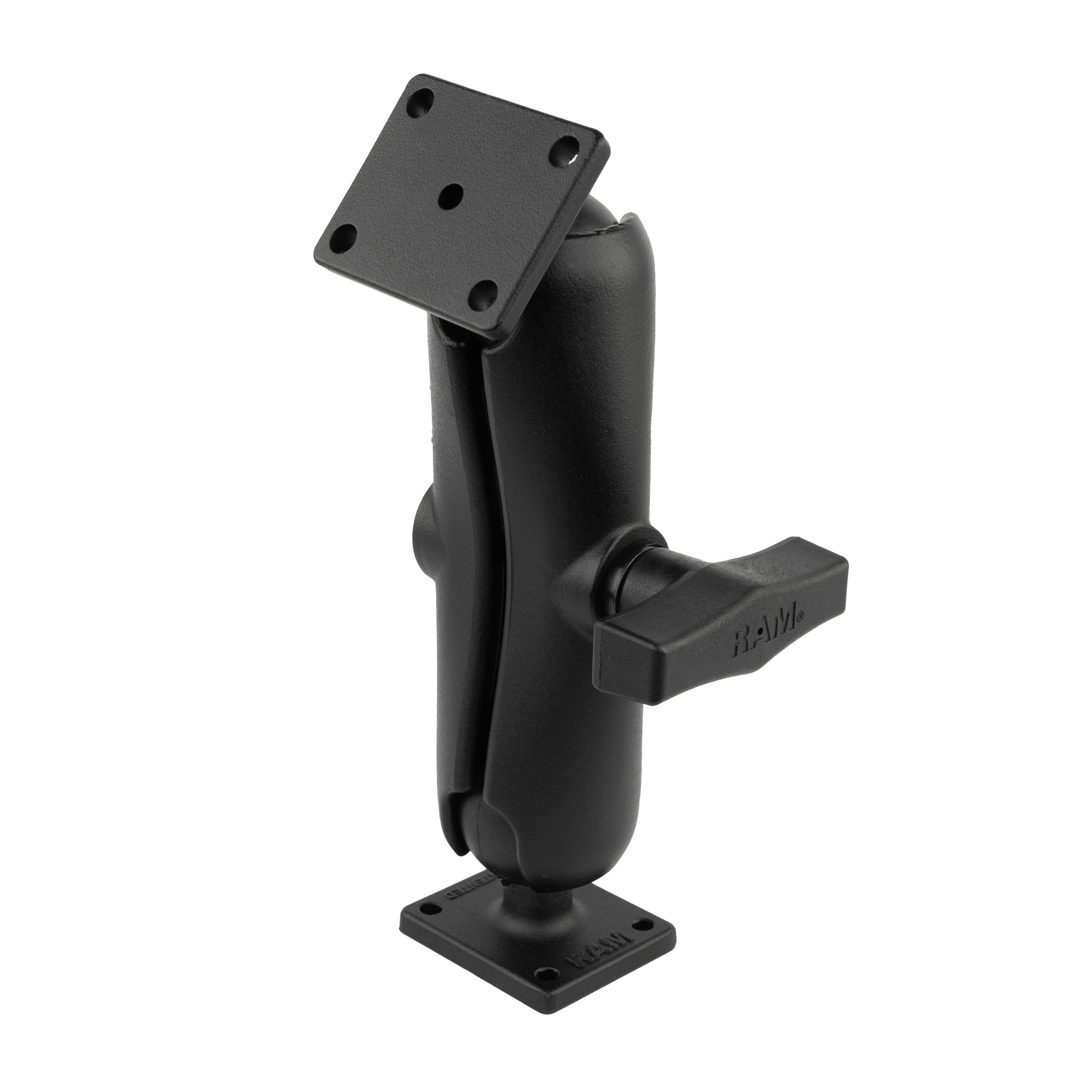 RAM-141U:RAM-141U_1:RAM® Double Ball Mount with Rectangle AMPS Plates - C Size Medium