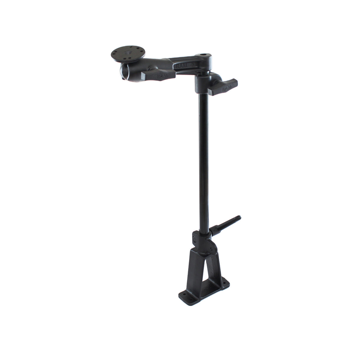 RAM-161-1U:RAM-161-1U_1:RAM® Bi-Pod Mount with Single Swing Arm