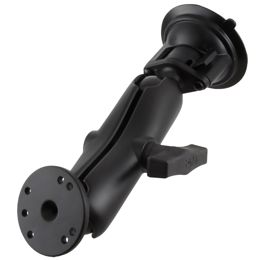 RAM-166-202U:RAM-166-202U_1:RAM® Twist-Lock™ Suction Cup Mount with Round Plate Adapter - Medium