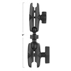 RAM-201-B-BC-201U:RAM-201-B-BC-201U_1:RAM® 9" Long C Size to B Size Double Socket Arm Extension