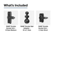 RAM-201-B-BC-201U:RAM-201-B-BC-201U_1:RAM® 9" Long C Size to B Size Double Socket Arm Extension