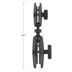 RAM-201-BC-201U:RAM-201-BC-201U_1:RAM® 11" Long C Size to B Size Double Socket Arm Extension
