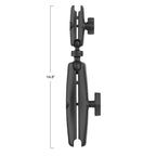 RAM-201-D-BC-201U:RAM-201-D-BC-201U_1:RAM® 14.5" Long C Size to B Size Double Socket Arm Extension