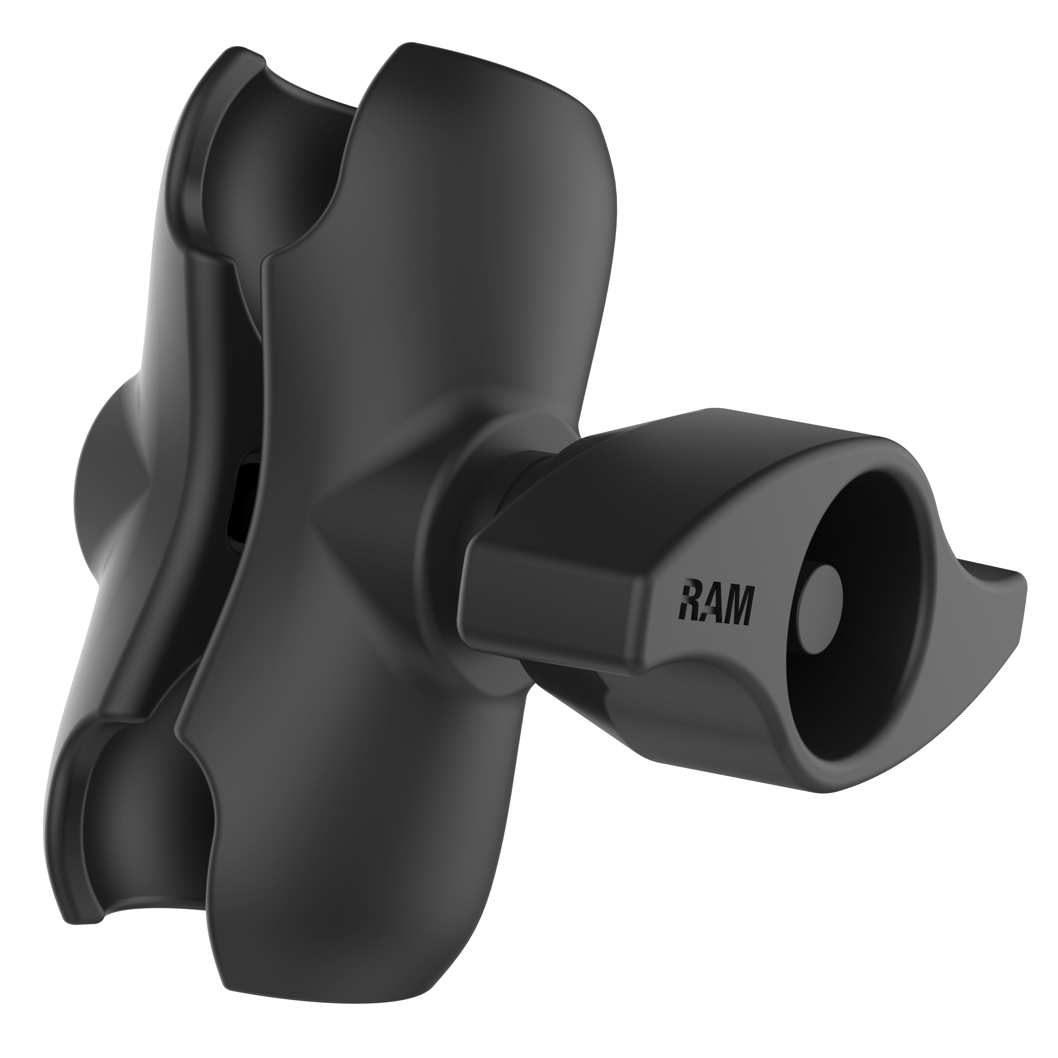 RAM-201MU-B:RAM-201MU-B_1:RAM® Double Socket Arm with Metal Knob - C Size Short
