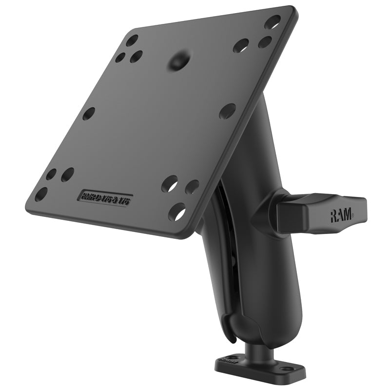 RAM-202-12-246U:RAM-202-12-246U_1:RAM® Double Ball Mount with 1" x 2" Base and 100x100mm VESA Plate