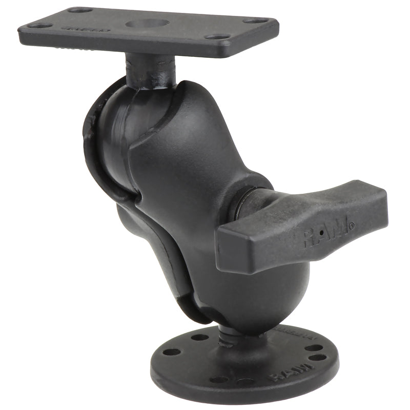 RAM-202-153-B-202U:RAM-202-153-B-202U_1:RAM® Drill-Down Double Ball Mount for Humminbird Helix 5 - Short