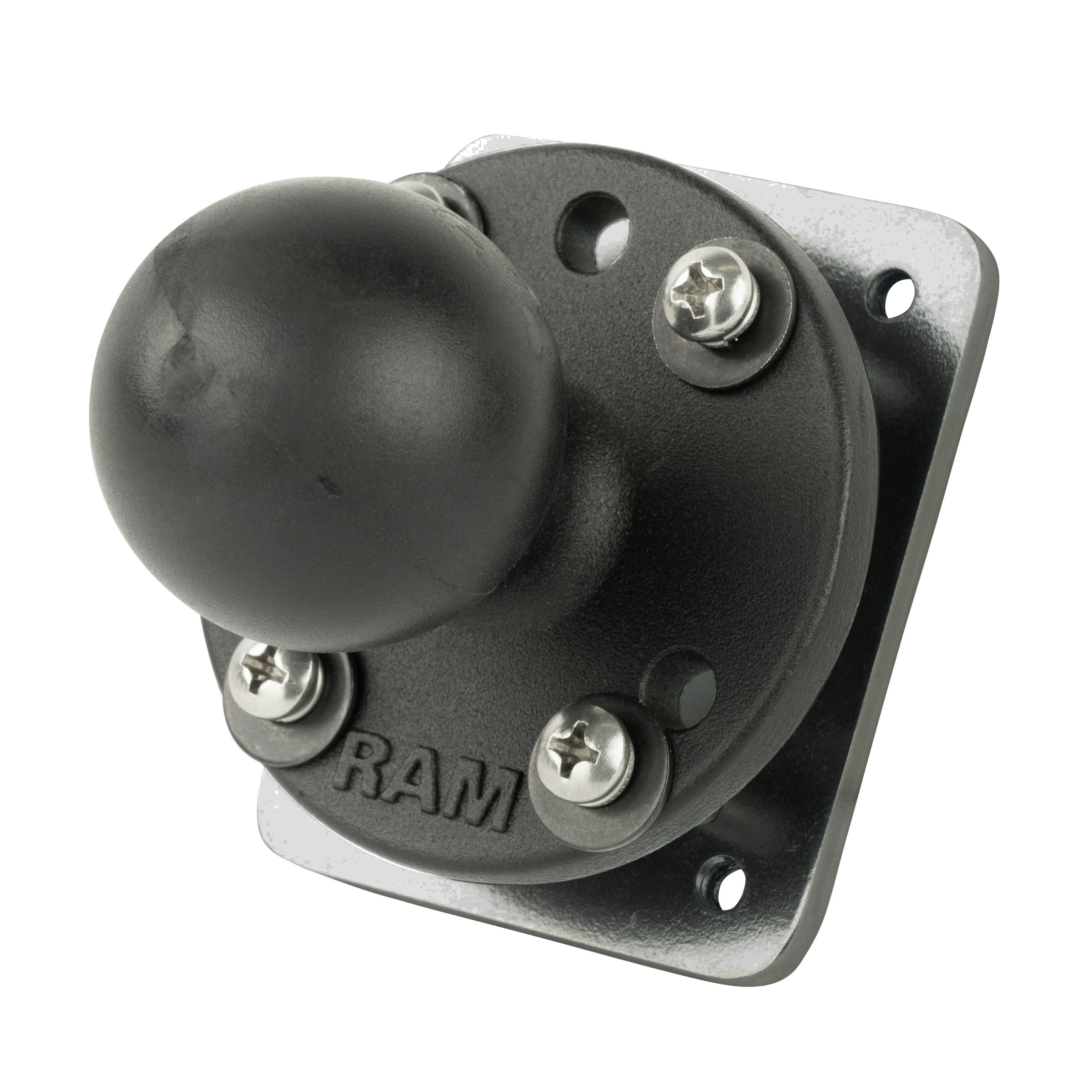 RAM-202-225-2U:RAM-202-225-2U_1:RAM® Drill-Down Dashboard Ball Base with Backing Plate - C Size