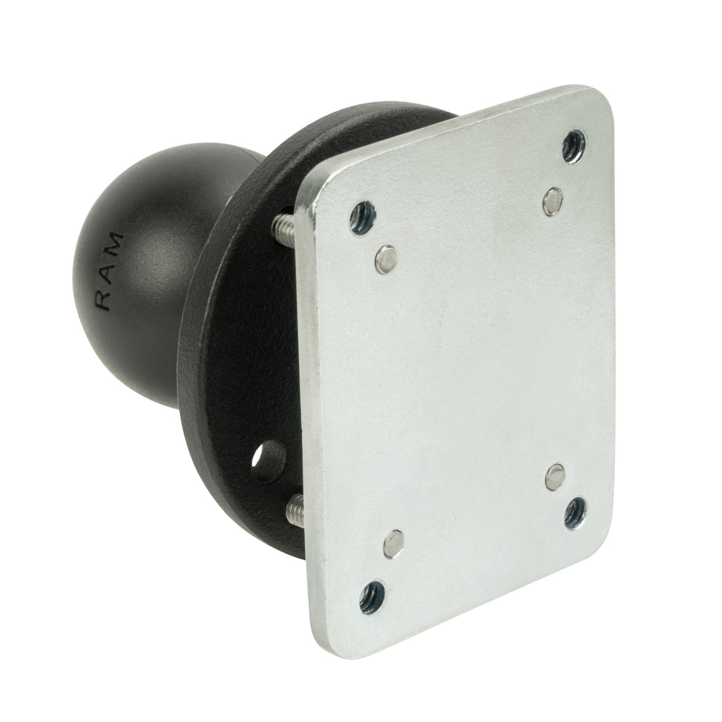 RAM-202-225-2U:RAM-202-225-2U_1:RAM® Drill-Down Dashboard Ball Base with Backing Plate - C Size