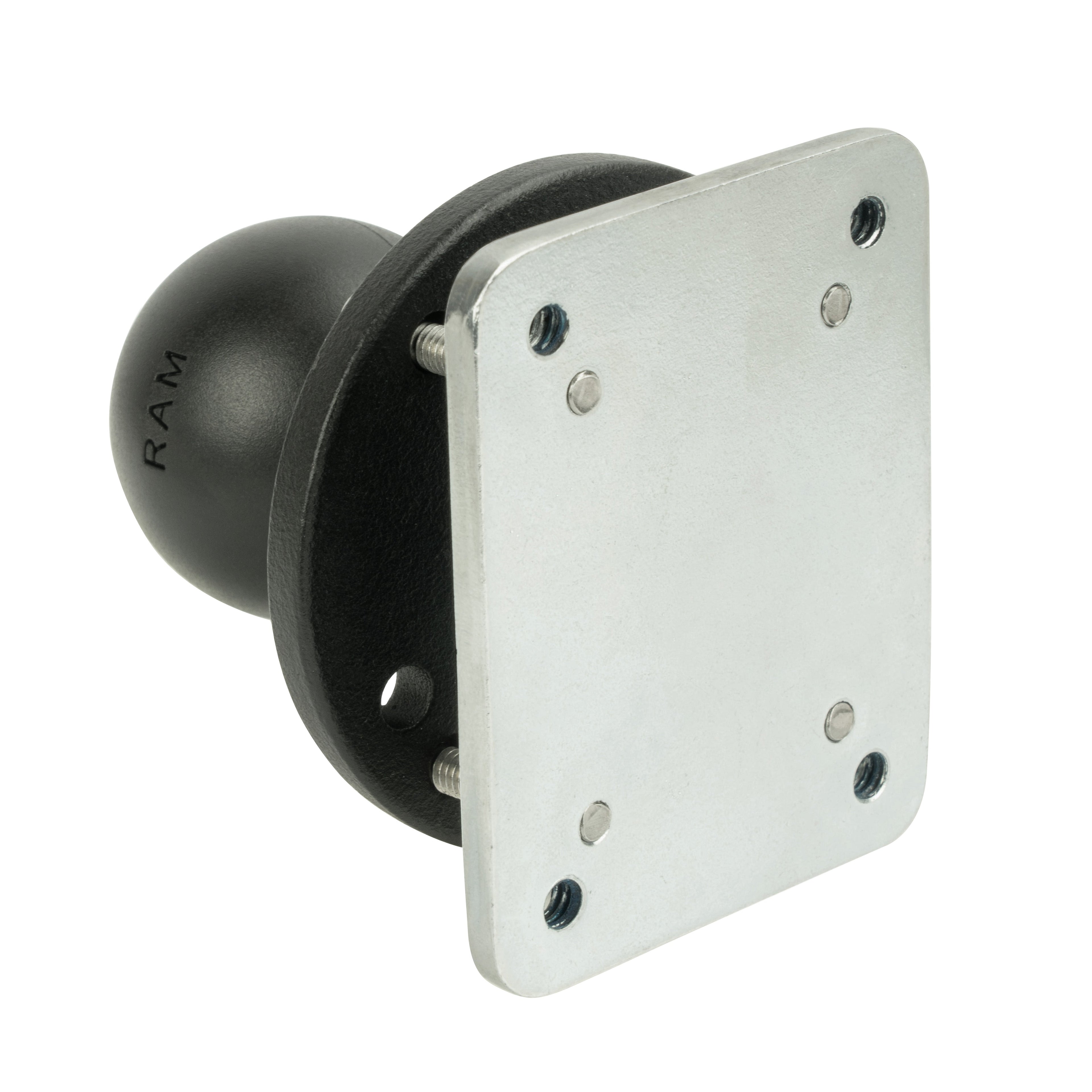 RAM-202-225-2U:RAM-202-225-2U_1:RAM® Drill-Down Dashboard Ball Base with Backing Plate - C Size