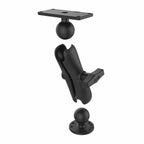 RAM-202-24-202U:RAM-202-24-202U_1:RAM® Drill-Down Double Ball Mount for Humminbird Helix 7 - Medium