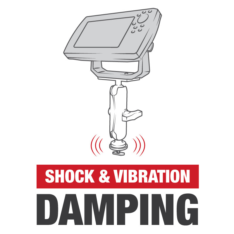 RAM-202-24-354-TRA1U:RAM-202-24-354-TRA1U_1:RAM® Track Ball™ Mount for Humminbird Helix 7