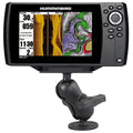 RAM-202-24-B-202U:RAM-202-24-B-202U_1:RAM® Drill-Down Double Ball Mount for Humminbird Helix 7 - Short