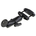 RAM-202A-247-3U:RAM-202A-247-3U_1:RAM® Double Ball Mount with 3" Square Post Clamp Base and 1/4"-20 Stud