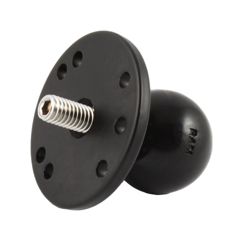 RAM-202CU:RAM-202CU_1:RAM® Ball Adapter with Round Plate and 3/8"-16 Threaded Stud