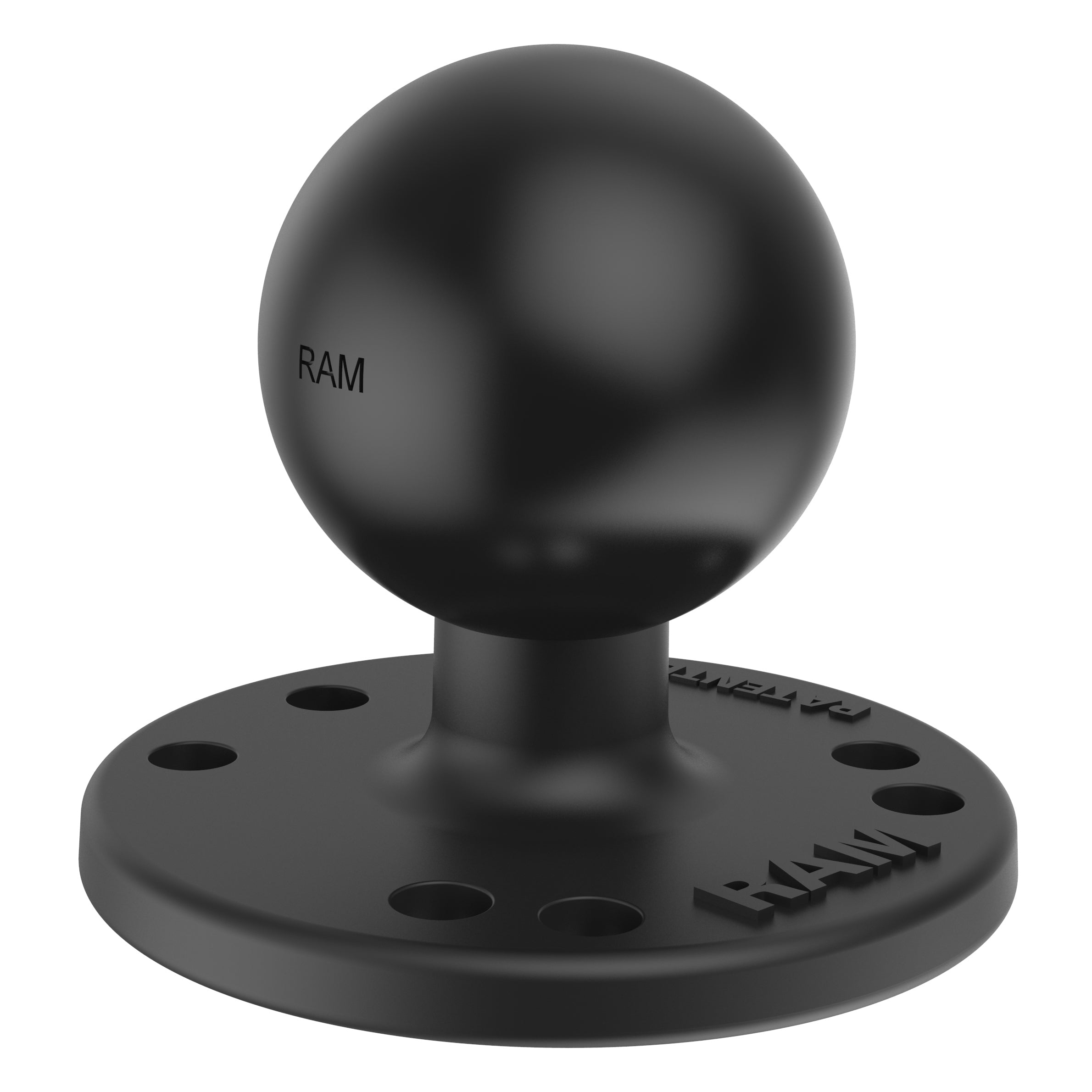 RAM-202U-IN1:RAM-202U-IN1_1:RAM® Round Plate with Ball & Steel Reinforced Bolt