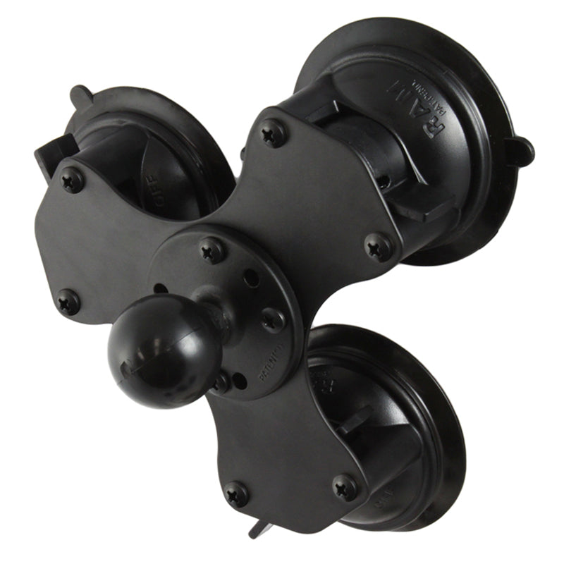 RAM-224-3U:RAM-224-3U_1:RAM® Twist-Lock™ Triple Suction Cup Base with Ball