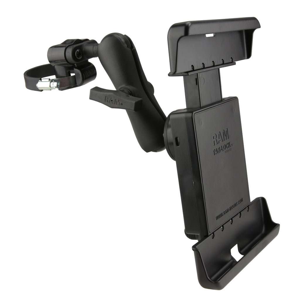 RAM-231Z-2-TABL25U:RAM-231Z-2-TABL25U_1:RAM® ATV/UTV Rail Mount for 10" Tablets with Heavy Duty Cases
