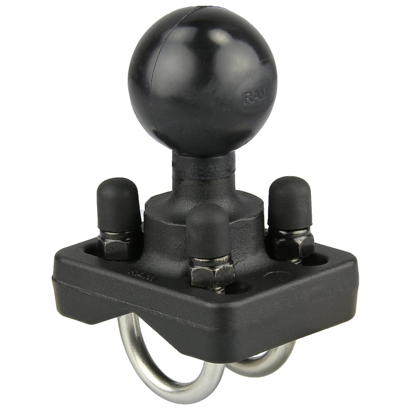 RAM-235-2U:RAM-235-2U_1:RAM® Double U-Bolt Ball Base for .75" - 1" Rails