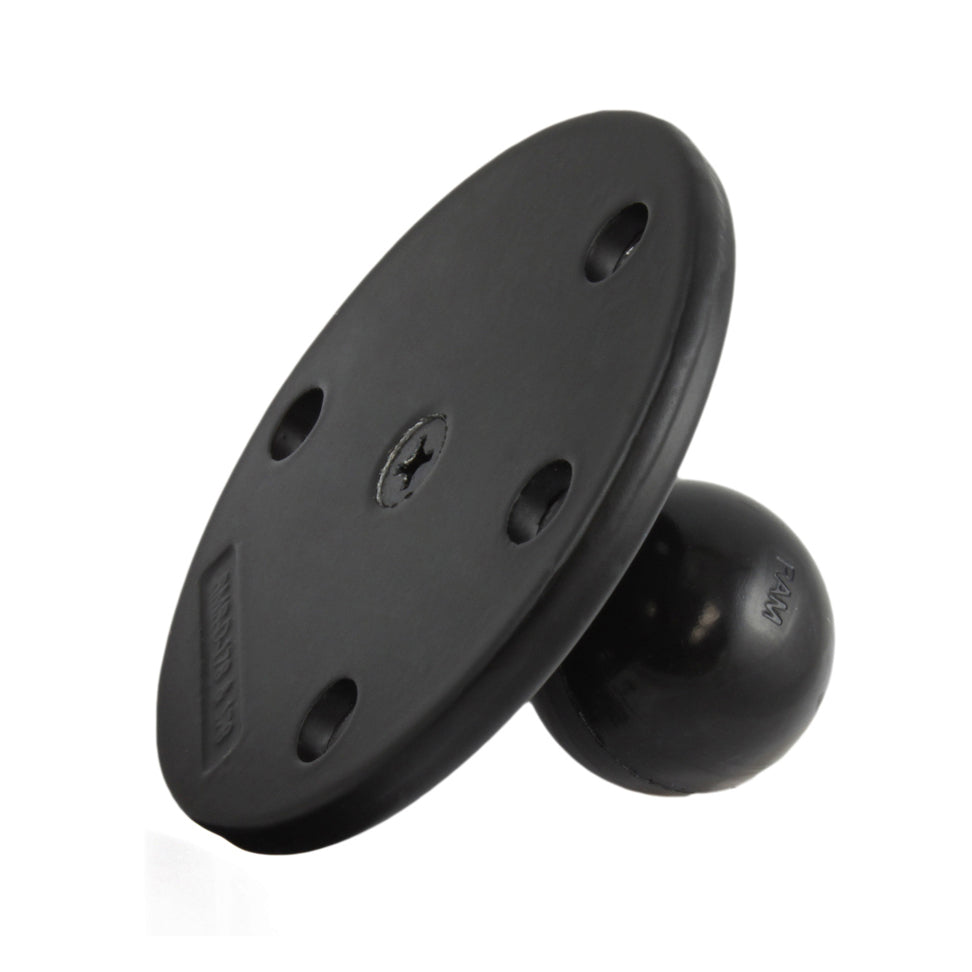 RAM-240U-IN1:RAM-240U-IN1_1:RAM® Large Round Plate with Ball and Steel Reinforced Bolt