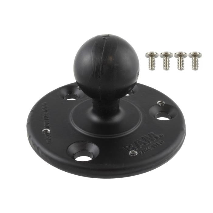 RAM-240U-RM1:RAM-240U-RM1_1:RAM® Large Round Plate with Ball for Raymarine A50, A50D, A57D & A70