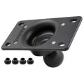 RAM-243U-AVA1:RAM-243U-AVA1_1:RAM® 50x100mm Half VESA Plate with Ball and Custom Pre-Drilled Holes