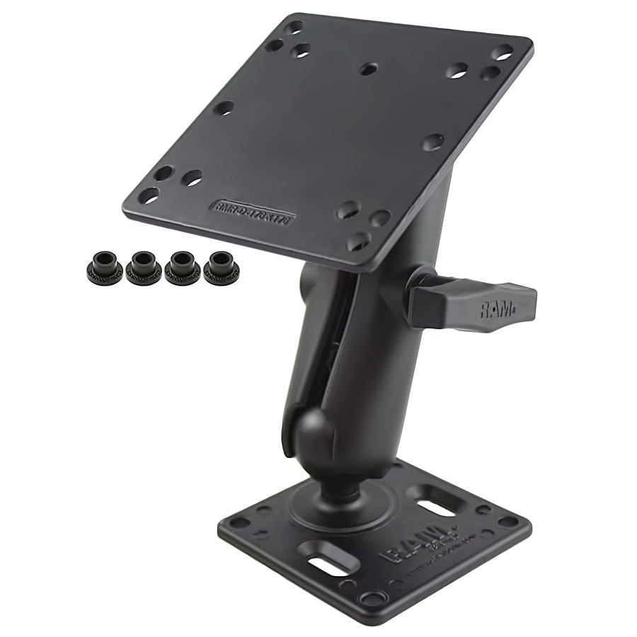 RAM-246-2461U:RAM-246-2461U_1:RAM® Double Ball Mount with 75x75mm VESA Plate and 100x100mm VESA Plate
