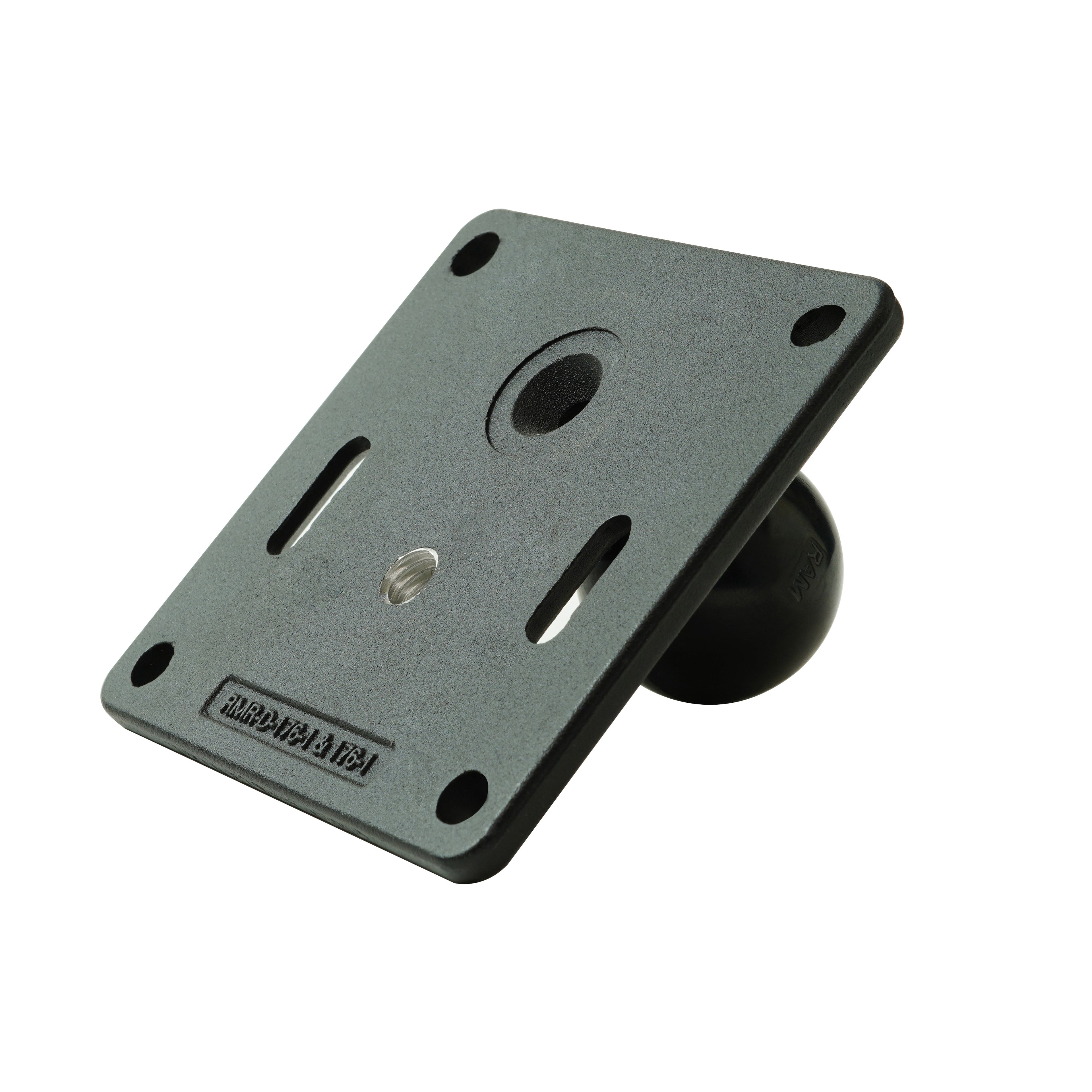 RAM-2461U-EXT1:RAM-2461U-EXT1_1:RAM® 75x75mm VESA Plate with Ball and 3/8"-16 Threaded Hole