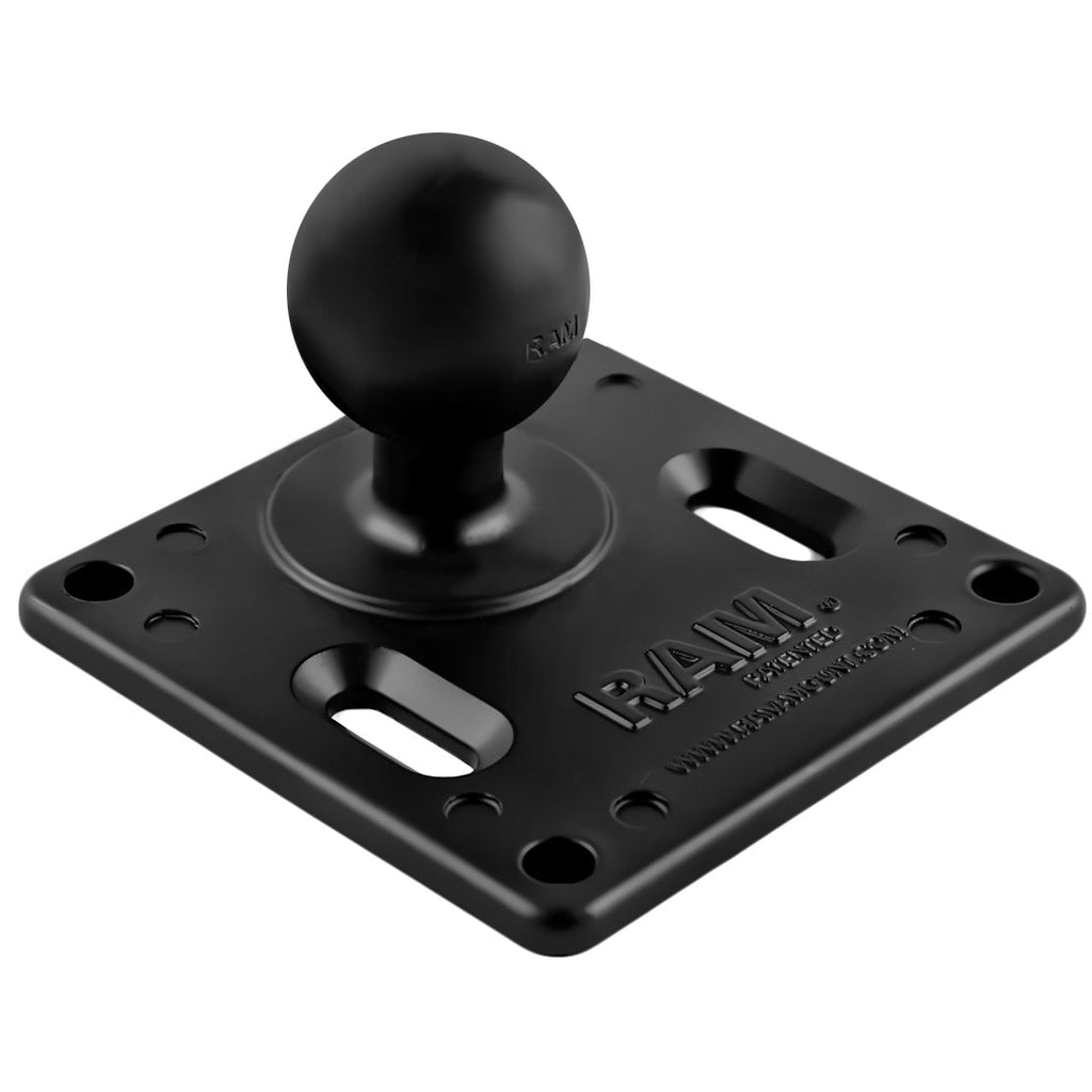 RAM-2461U-IN1:RAM-2461U-IN1_1:RAM® 75x75mm VESA Plate with Ball and Steel Reinforced Post