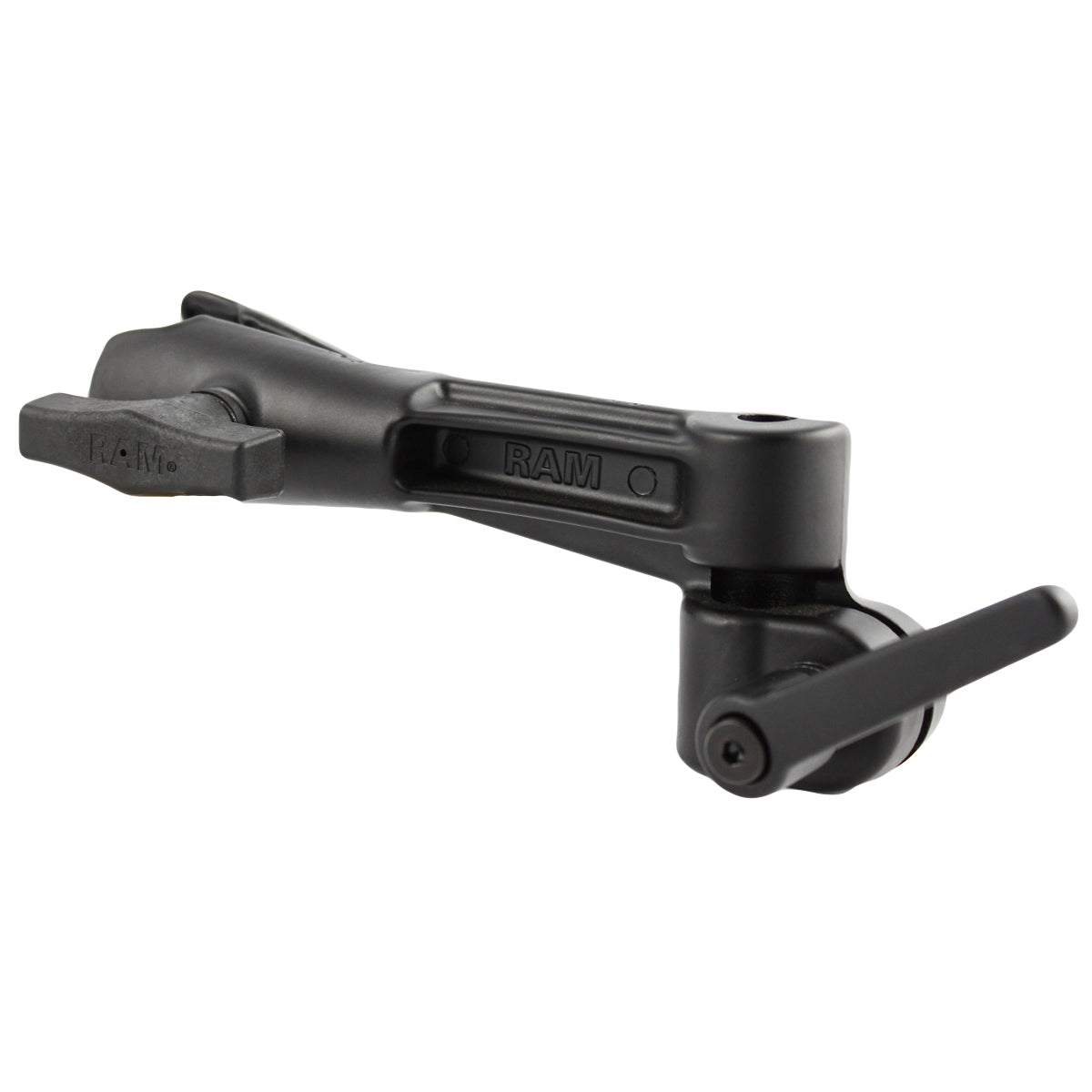 RAM-261MU:RAM-261MU_1:RAM® Swing Arm with Metal Knob, 1/2" NPT Hole and Single Socket Arm