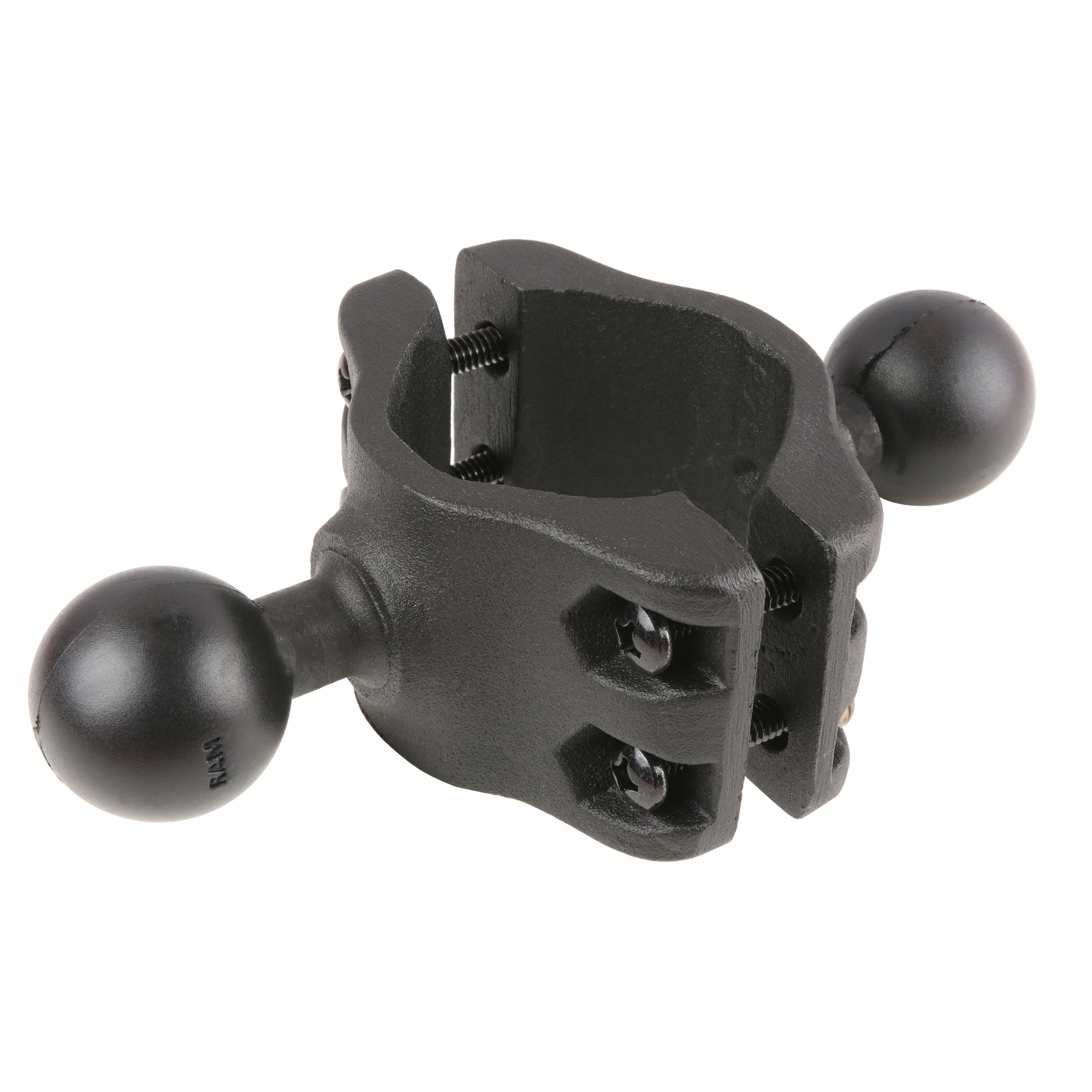 RAM-271-2-RBU:RAM-271-2-RBU_1:RAM® Rail Clamp Double Ball Base for 2" - 2.5" Rails