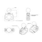 RAM-271U-12:RAM-271U-12_1:RAM® Rail Clamp Ball Base for 1.25" - 1.875" Rails - C Size