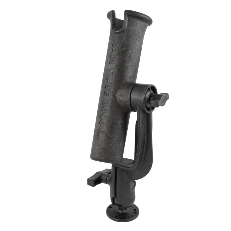 RAM-301-RBU:RAM-301-RBU_1:RAM® Tube™ Fishing Rod Holder with Revolution Ratchet and Base