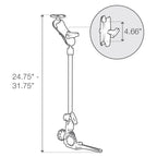 RAM-316-HD-18-202U:RAM-316-HD-18-202U_1:RAM® Pod HD™ 30" Vehicle Mount with Round Plate