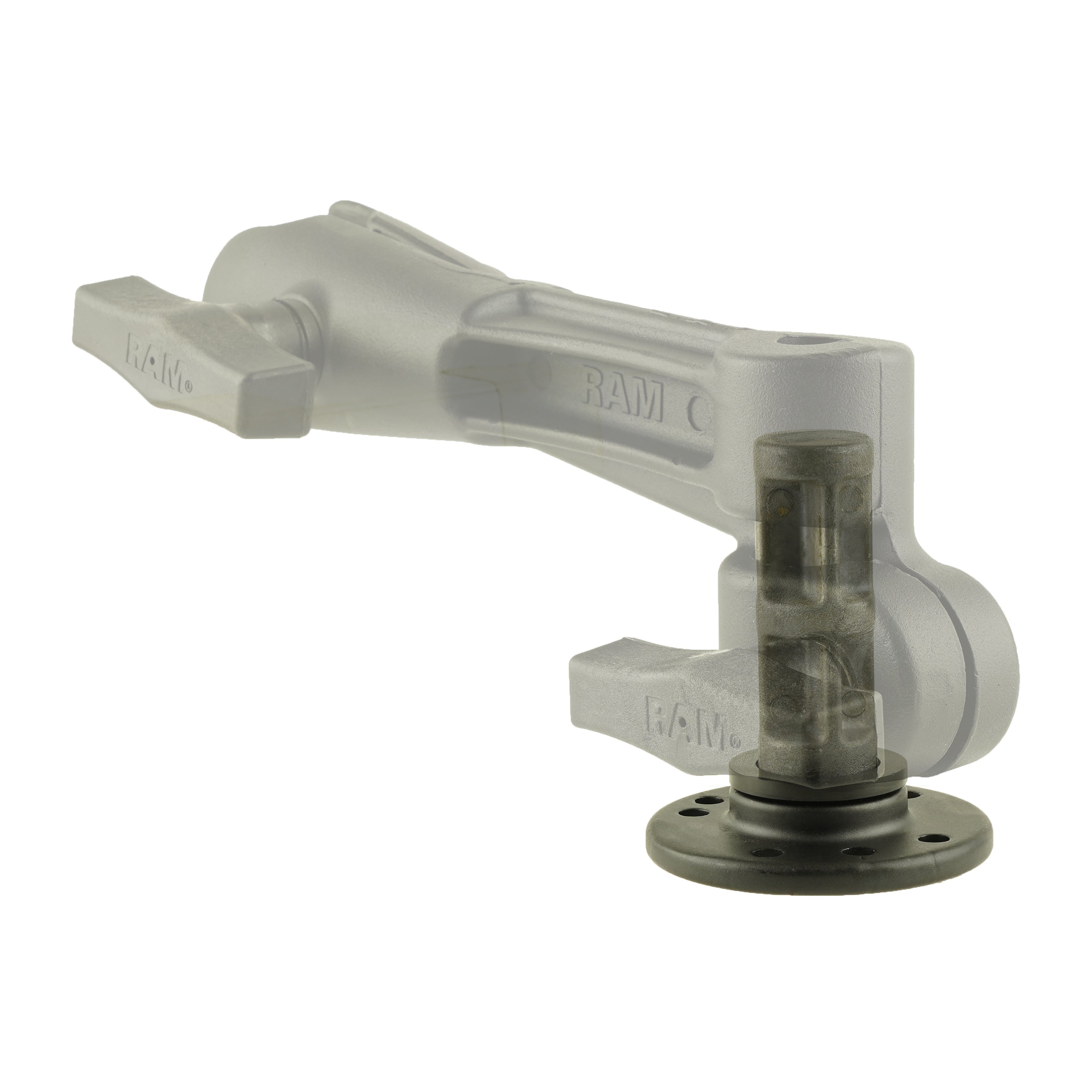 RAM-316-TU:RAM-316-TU_1:RAM® Round Base Plate with 1/2" NPT Post
