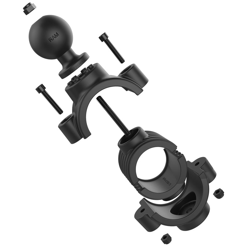 RAM-351-415-15-2U:RAM-351-415-15-2U_1:RAM® Torque™ 1 ½" - 2" Diameter Rail Base - C Size Aluminum Ball